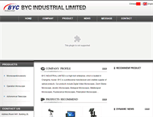 Tablet Screenshot of bycindustrial.com